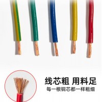 萬瑞通廠家批發(fā) 國(guó)標(biāo)BVR 1.5 2.5 4 6平方阻燃無氧銅家用電線電纜 絕緣電線電纜無氧銅線